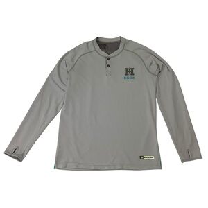 Howler Bros Loggerhead Long Sleeve Henley Sz Medium Grey
